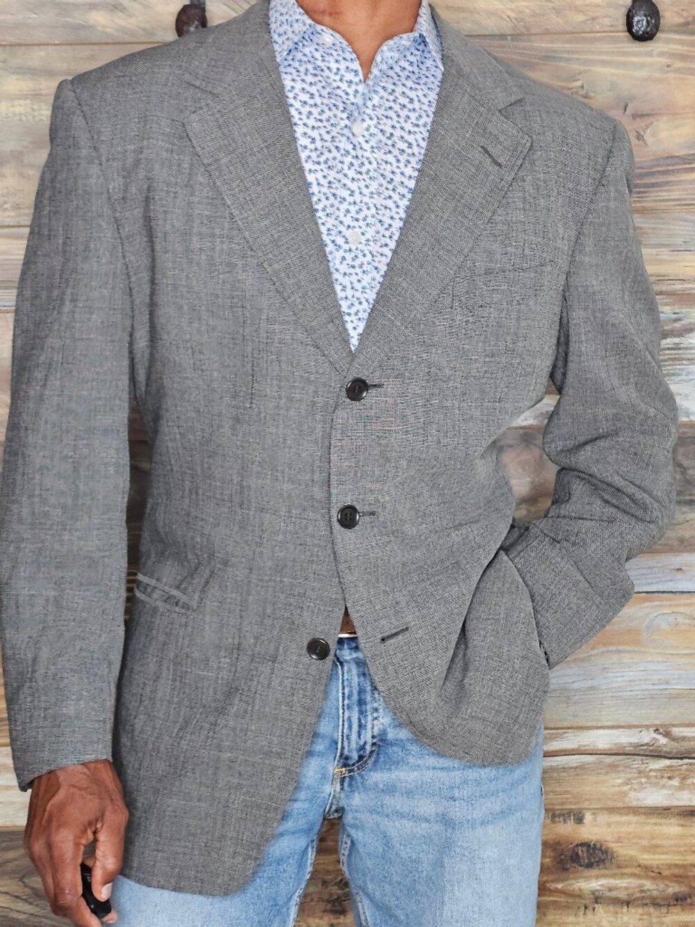 Ermenegildo Zegna Soft Neiman Marcus Wool Blend Summer Blazer Jacket 46R